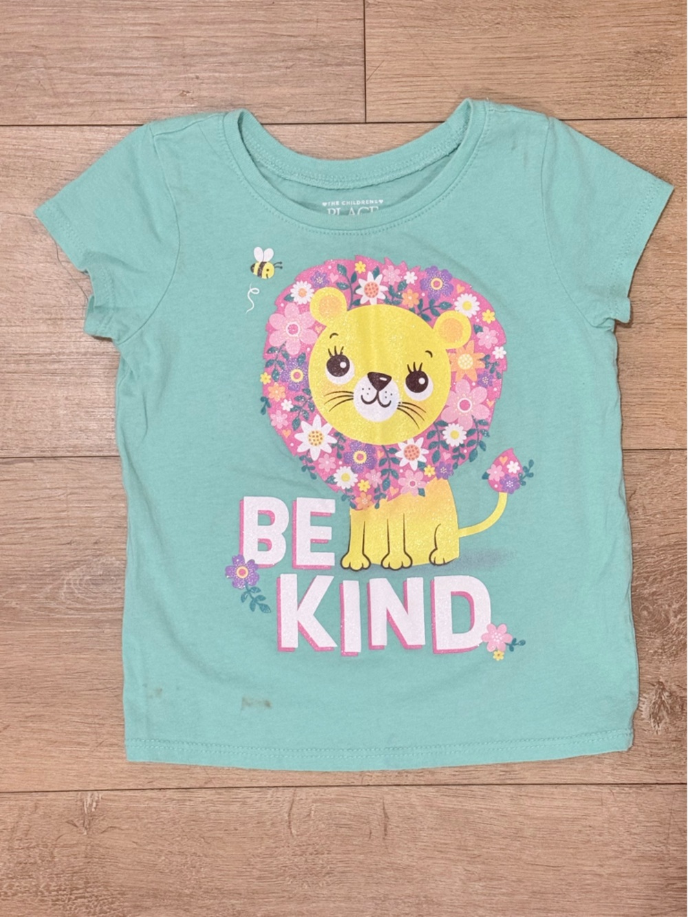 ⭐5/$20⭐️ The Children's Place Be Kind Lion Graphic Tee 3T - PLAY CONDITION
